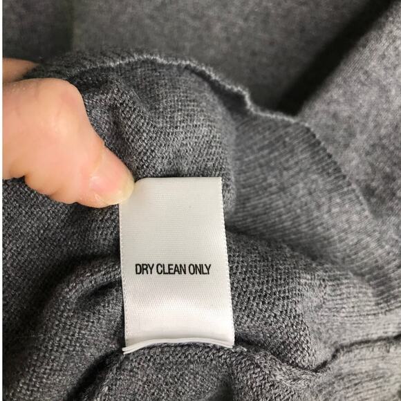 Bailey 44 Sweater Womens Size M 409-B458 Charcoal Gray Gemstone Collar Crewneck - Picture 7 of 9